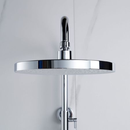 Душевая стойка Shevanik S4726 настенная цвет хром