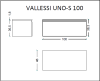Ящик под столешницу Armadi Art Vallessi UNO-S 897-100-L