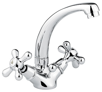 Смеситель Emmevi Deco Classic 12913/CO на столешницу хром/золото