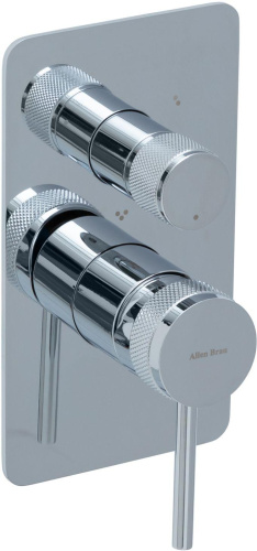 Смеситель для ванны с душем Allen Brau Priority 5.31A11-00 встраиваемый в стену хром без термостата - фото 4