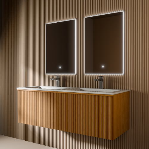 Тумба с раковиной ArtDecco Andy (Энди) AAN12W11D100 120x45x40 подвесная цвет белый дуб - фото 3