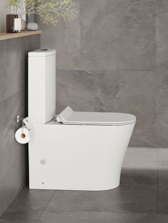 Унитаз напольный с бачком Orange C07-050W белый с сиденьем микролифт безободковый смыв торнадо