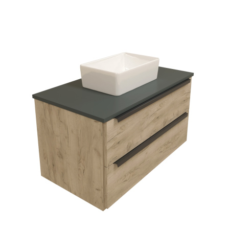 Раковина из сантехнического фарфора Teymi Helmi T50304 38х24 накладная цвет белый без отверстий под смеситель