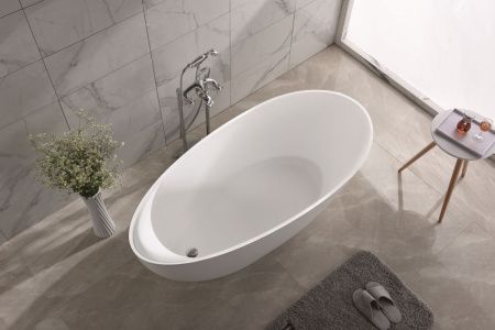 Ванна из искусственного камня Timo MARI MARI1700 170х80 отдельностоящая овальная