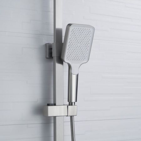 Душевая стойка Shevanik S7036L настенная цвет серый