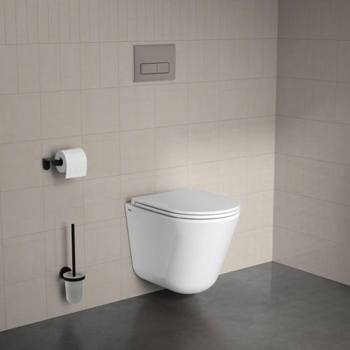 Унитаз подвесной IDDIS Ray RAYRDSEi25 белый с сиденьем микролифт безободковый каскадный смыв - фото 4