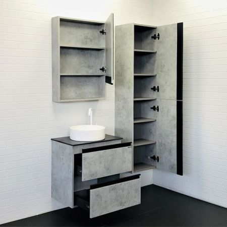 Тумба с раковиной Comforty Эдинбург 00-00005701CF 60х40 подвесная цвет серый