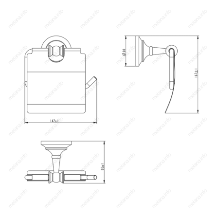 Бумагодержатель Melana 820007