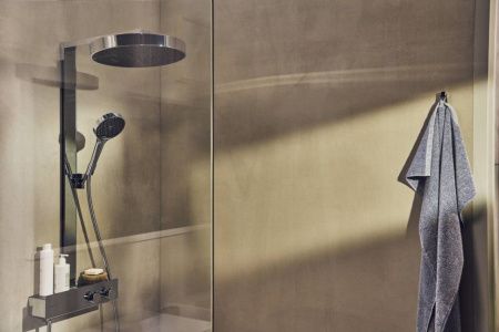 Душевая стойка Hansgrohe Rainfinity Showerpipe 360 26853000 настенная цвет хром с термостатом