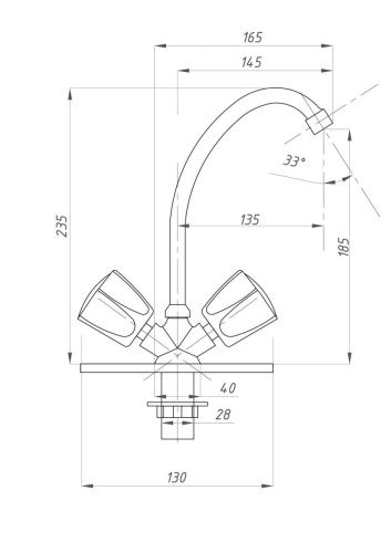 Смеситель для кухни FAUZT FZs-211-17 на мойку хром - фото 3
