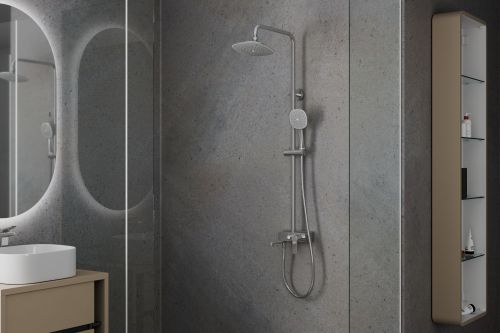 Душевая стойка Rush  ST4235-40 настенная цвет хром - фото 3