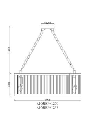 Люстра подвесная Arte Lamp Anetta (Анетта) A1065SP-12CC