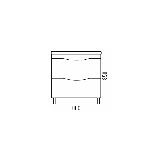 Тумба под раковину Corozo Лиана SD-00001837 79х44х83 - фото 3