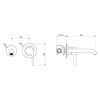 Смеситель для раковины Webert DoReMi DR830606015 встраиваемый в стену хром