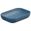 Раковина керамическая GSG Ceramic Design Easy EALAVRE60027 60х40 накладная цвет синий без отверстий под смеситель