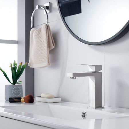 Смеситель Shevanik S7001L на раковину сатин