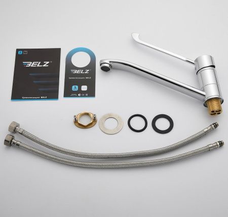 Смеситель для кухни BELZ B70019 на мойку хром