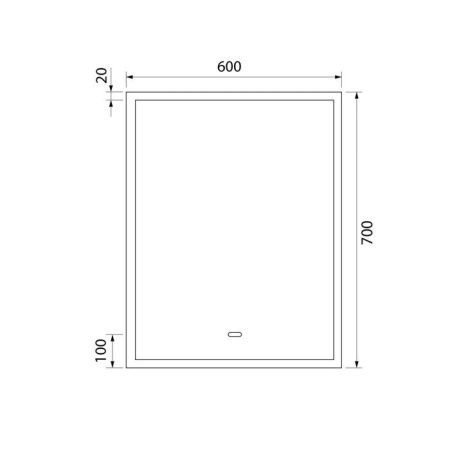 Зеркало с подсветкой Iddis Slide SLI6000i98 60х70 подвесное