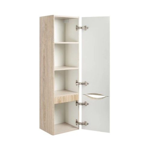 Шкаф-пенал RUNO Тоскана 00-00001419 35х31х131 подвесной цвет дуб - фото 2