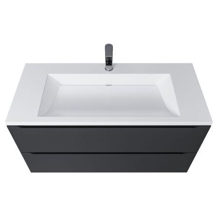 Раковина из искусственного камня Uperwood Infinity 45383433000 100х50 полувстраиваемая цвет белый