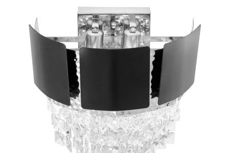 Светильник настенный Lumina Deco LDW 7045-2 BK+CHR
