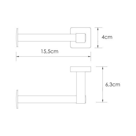 Бумагодержатель WasserKRAFT 8796