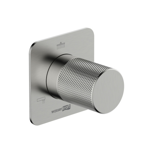 Переключатель на 3 выхода WasserKRAFT Tauber 6400 A297 встраиваемый никель - фото 2