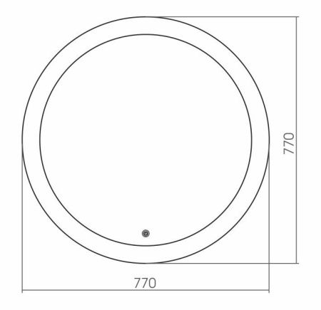Зеркало с подсветкой Grossman Cosmo 9D770 80х80 подвесное