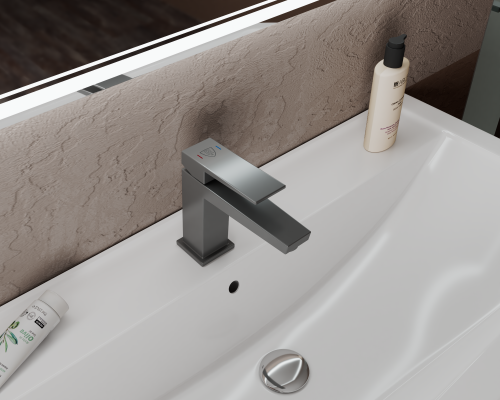 Смеситель Rush Thira TR3635-12Grey на раковину графит - фото 4