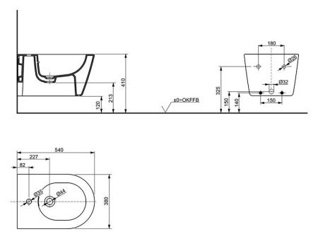 Биде подвесное Toto B552E#XW цвет белый