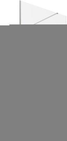 Душевая перегородка Allen Brau Infinity 3.21013.BA 100х200 стекло прозрачное профиль серебро