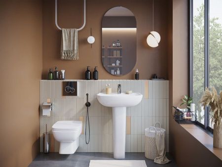 Раковина из сантехнического фарфора Santek Лонги 1WH501756 60х40 подвесная цвет белый