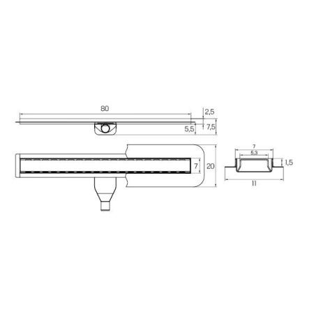 Душевой лоток New Trendy VIMO OL-0039 напольный