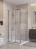 Душевой уголок BelBagno UNO-195 UNO-195-AHF-31-100/80-C-Cr 100х80 стекло прозрачное профиль хром без поддона