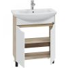Тумба под раковину СанТа Сатурн 700369 70х30 напольная цвет белый/коричневый