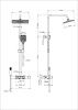 Душевая стойка Wonzon & Woghand Muse WW-B4129-MW настенная цвет белый с термостатом
