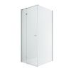 Душевой уголок New Trendy REFLEXA Chrome EXK-5118 90х90 стекло прозрачное профиль хром без поддона