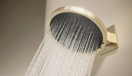 Душевая система Arrow ARQ14H889CG встраиваемая в стену цвет золото с термостатом