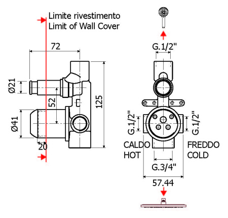 Внутренняя часть Plumberia Selection Ixo INT0036NO