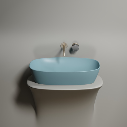 Раковина Ceramica Nova ELEMENT 60 см CN6049MLG накладная цвет зеленый матовый - фото 3