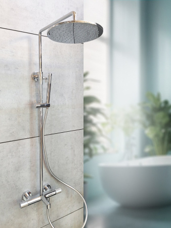 Душевая стойка AltroBagno Intento AltroBagnoIntento030420Cr настенная цвет хром