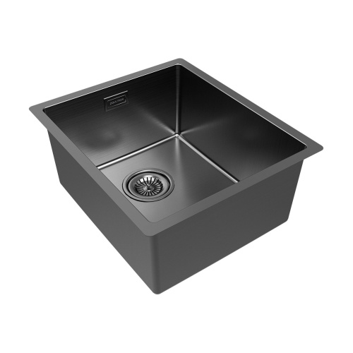 Мойка LASSAN 38 UNI, нерж. сталь, LA38-GM, вороненая сталь, 380х440мм, Paulmark - фото 3