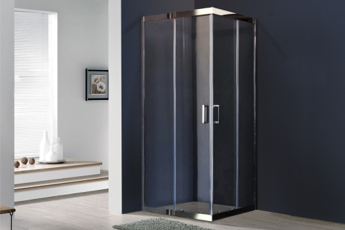 Душевой уголок Royal Bath HPD RB8090HPD-T-CH 90х80 стекло прозрачное профиль хром глянцевый - фото 2