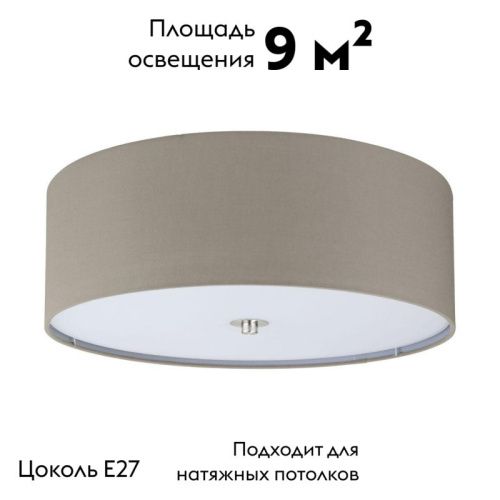 Настенно-потолочный светильник Eglo Pasteri Taupe (Пастери Таупе) 94919 - фото 2
