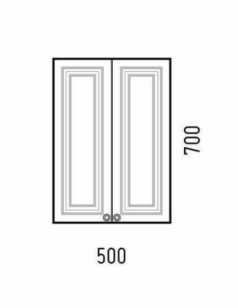 Шкаф Corozo Леон SD-00000775 50х70 подвесной цвет белый