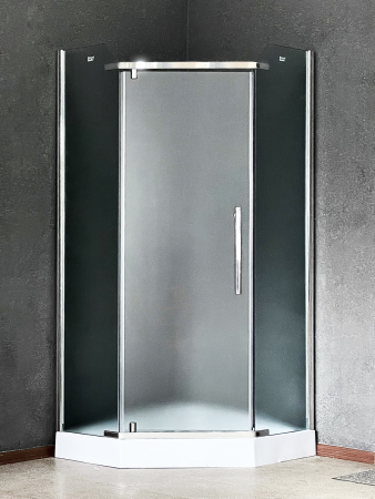 Душевой уголок Royal Bath TR RB90TR-C-CH 90х90 стекло рифленое профиль хром без поддона