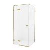 Душевой уголок New Trendy AVEXA Gold EXK-1766 120х80 стекло прозрачное профиль золото без поддона