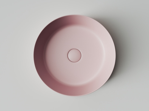 Раковина из сантехнического фарфора Ceramica Nova ELEMENT 39 см CN6022MP накладная цвет розовый матовый - фото 3