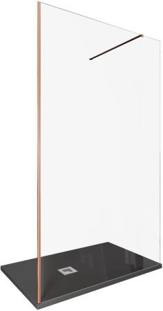 Душевая перегородка Allen Brau Infinity 3.21023.60 120х200 стекло прозрачное профиль медь