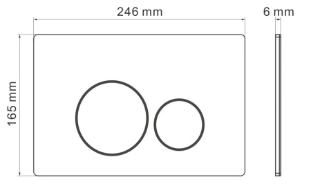 Клавиша смыва механическая Iberica Blanca INOX-O IB.B081.006.002 цвет желтый